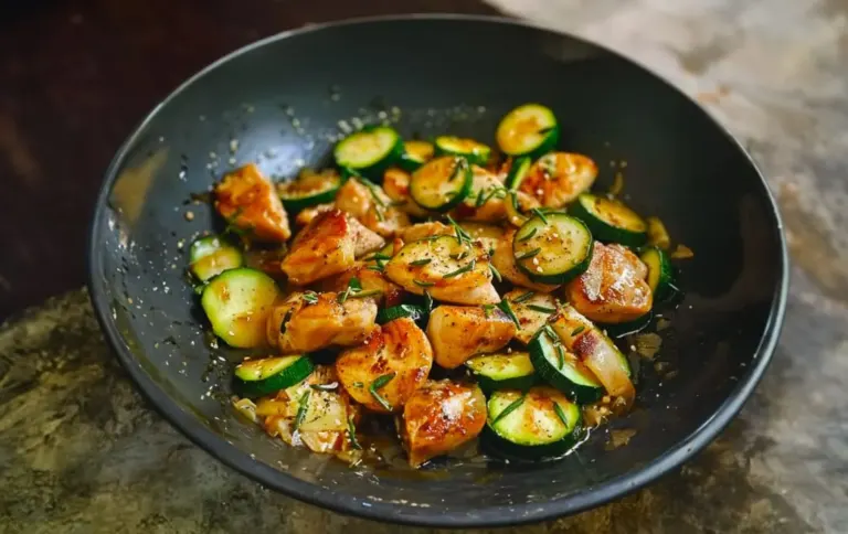 Sauté de Poulet et Courgette à la Sauce Soja