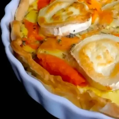Tarte à la Patate Douce et Fromage de Chèvre