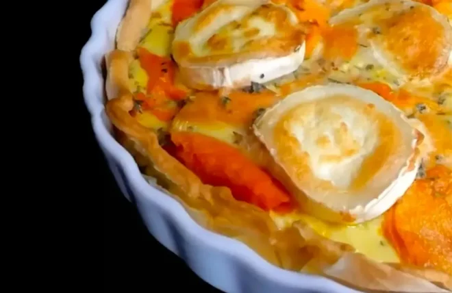 Tarte à la Patate Douce et Fromage de Chèvre