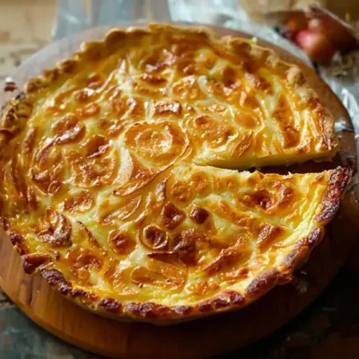 Tarte à l'oignon rapide et savoureuse