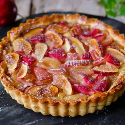 Tarte Amandine à la Rhubarbe : Un Délice Sucré