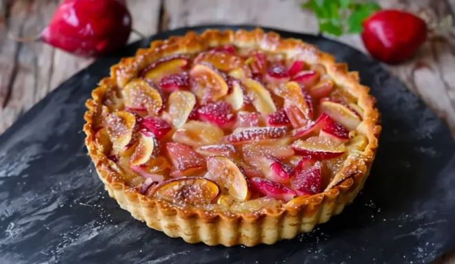 Tarte Amandine à la Rhubarbe