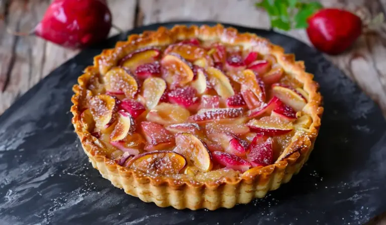Tarte Amandine à la Rhubarbe