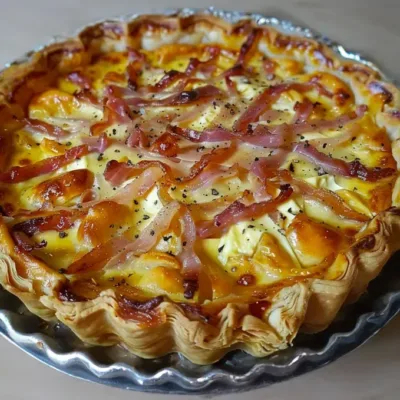 Tarte au Camembert et Lardons : Délice Rustique