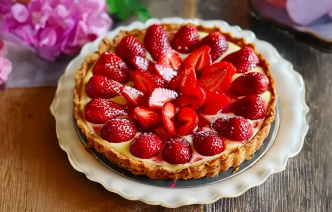 Tarte aux Fraises et aux Spéculoos sans Cuisson
