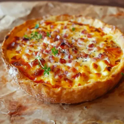 Tarte Gourmande au Camembert et Lardons Fumés
