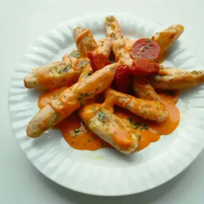 Aiguillettes de Poulet Sauce Crémeuse au Chorizo