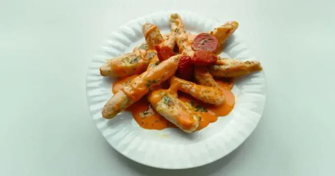 Aiguillettes de Poulet Sauce Crémeuse au Chorizo