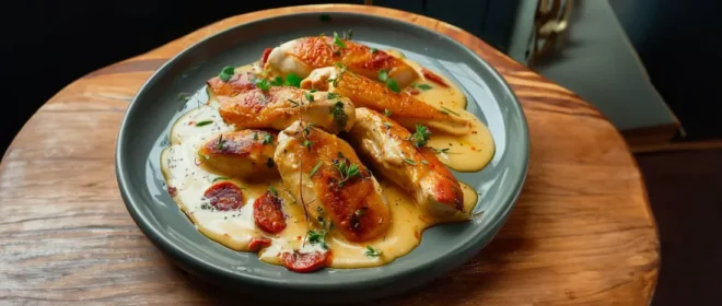 Aiguillettes de Poulet Sauce Crémeuse au Chorizo