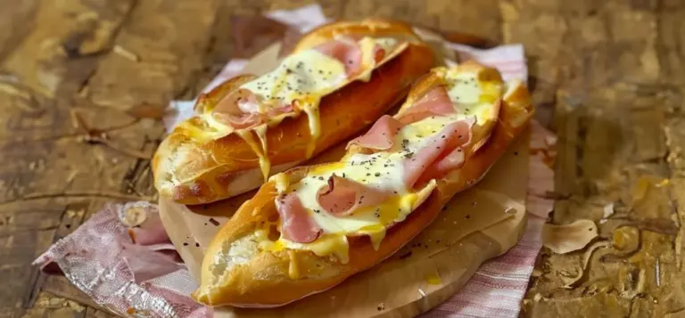 Baguettes Fourrées au Jambon et à la Mozzarella