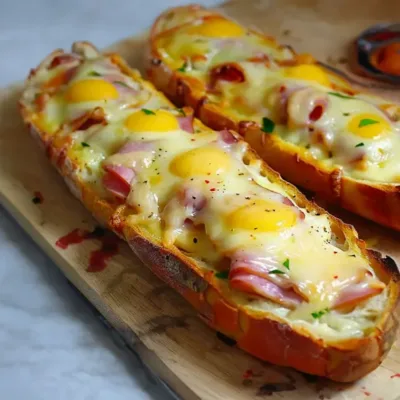 Baguettes Fourrées au Jambon et Mozzarella