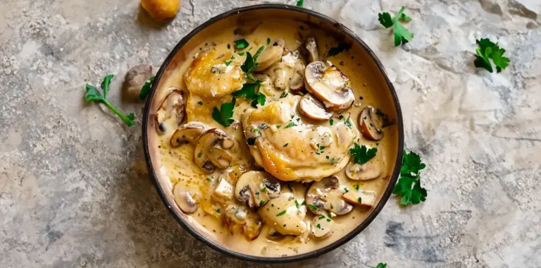 Blanquette de Poulet aux Champignons