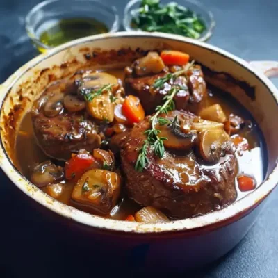 Bœuf aux Champignons à la Mijoteuse