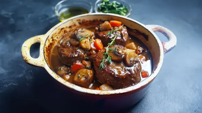 Bœuf aux Champignons à la Mijoteuse