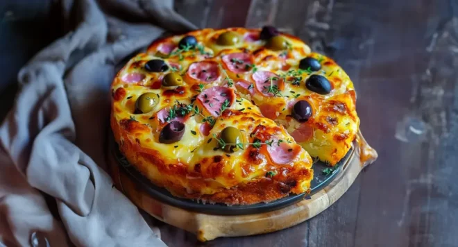 Cake Salé au Jambon et aux Olives Facile