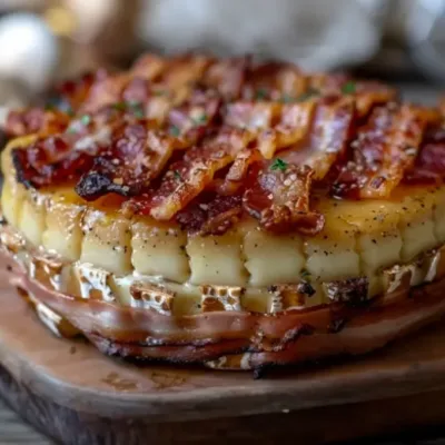 Camembert Enveloppé de Bacon au Miel