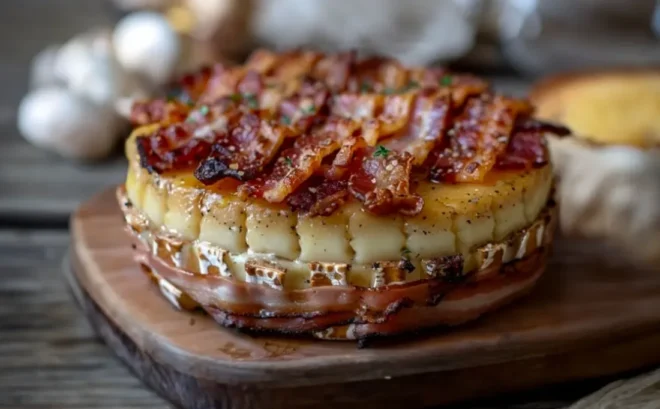 Camembert Enveloppé de Bacon au Miel