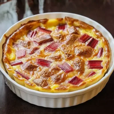 Clafoutis à la Rhubarbe Minceur : Léger et Savoureux