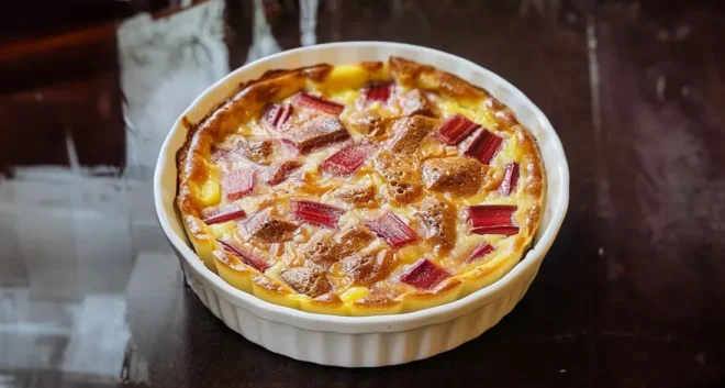 Clafoutis à la Rhubarbe Minceur