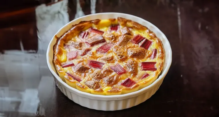 Clafoutis à la Rhubarbe Minceur