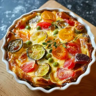 Clafoutis aux Légumes d'Été Savoureux