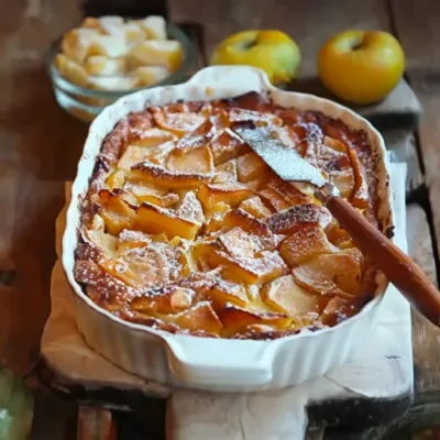 Clafoutis aux Pommes et Poires à l’Amande