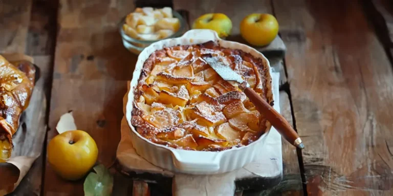 Clafoutis aux Pommes et Poires à l’Amande