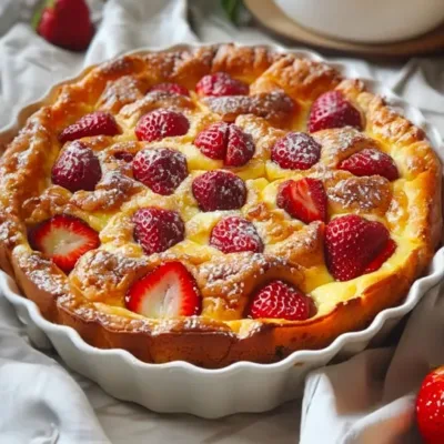 Clafoutis Léger aux Fraises - Recette Facile