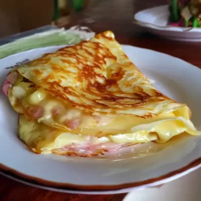 Crêpes Légères Croque-Monsieur Savoureuses