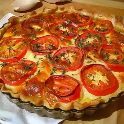 Tarte Thon Tomate Moutarde Savoureuse et Facile