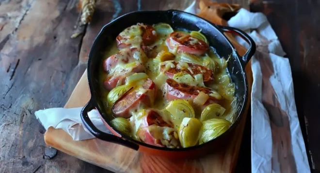 Endives Fondantes aux Saucisses Fumées