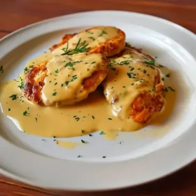 Escalopes de Poulet à la Sauce Moutarde