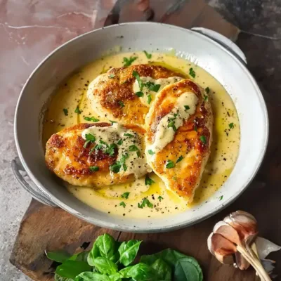 Escalopes de Poulet en Sauce à la Moutarde