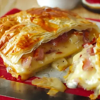 Feuilleté au Camembert et Lardons Savoureux