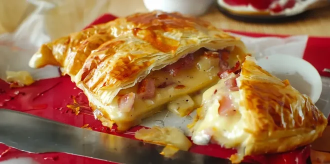 Feuilleté au Camembert et Lardons