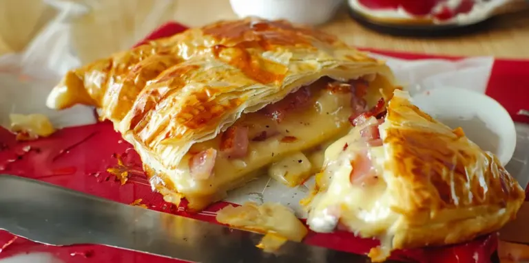 Feuilleté au Camembert et Lardons