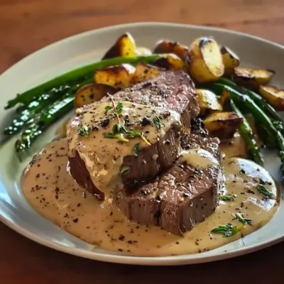 Filet de Bœuf à la Crème aux Échalotes
