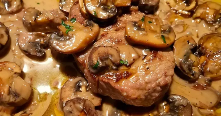 Filet Mignon au Boursin et Champignons