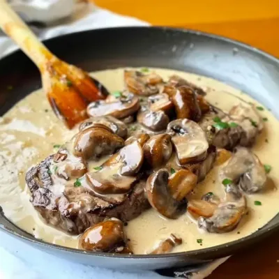 Filet Mignon au Boursin et Champignons