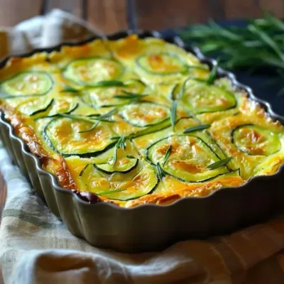 Flan de Courgettes Savoureux et Crémeux