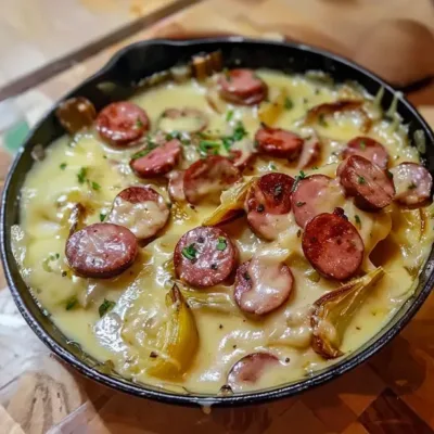 Fondue d'Endives aux Saucisses Fumées