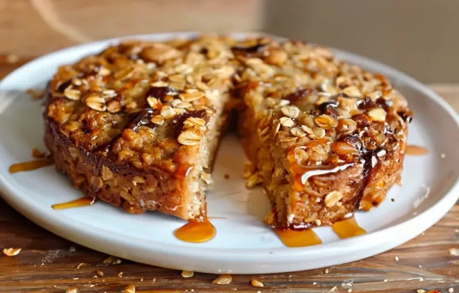 Gâteau Diététique Coupe-Faim aux Flocons d&rsquo;Avoine