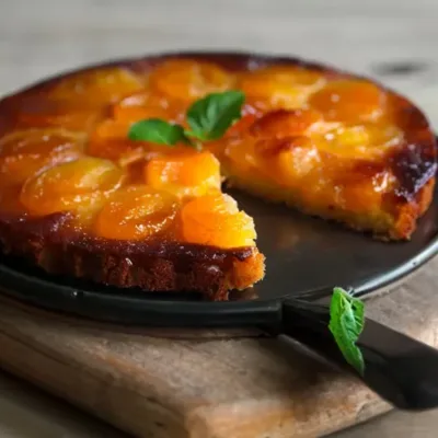 Gâteau Renversé à l'Abricot Délicieux