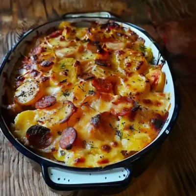 Gratin de Pommes de Terre et Chorizo Savoureux