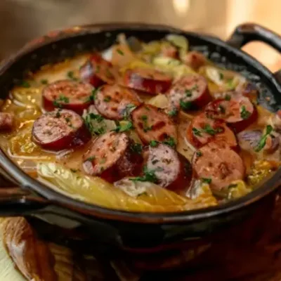 Gratin d'Endives aux Saucisses Fumées