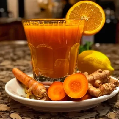 Jus de Carotte à l'Orange et Curcuma