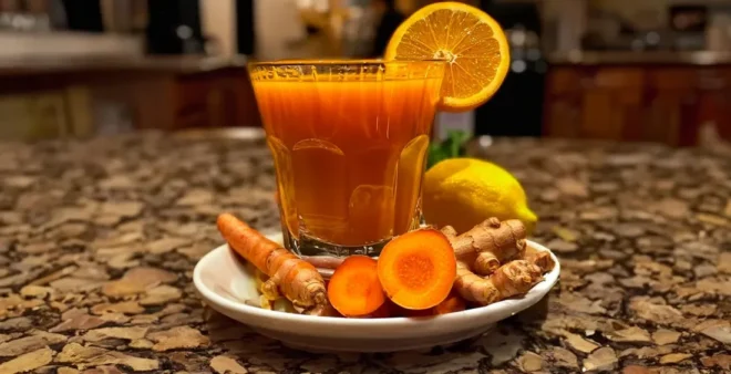 Jus de Carotte à l'Orange et Curcuma