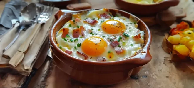 Œufs Cocotte au Reblochon et Lardons
