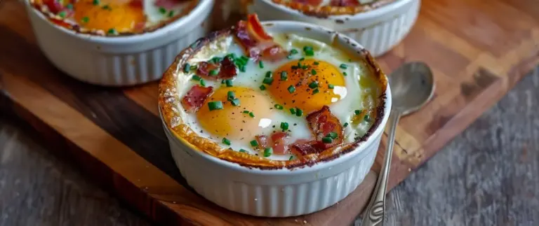 Œufs Cocotte au Reblochon et Lardons