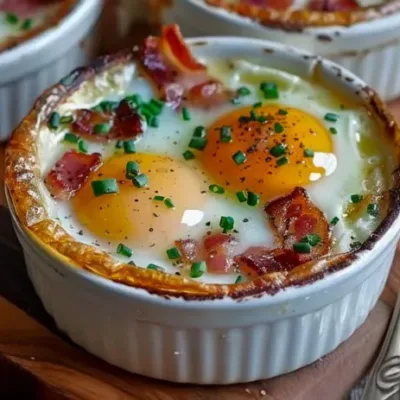 Œufs Cocotte au Reblochon et Lardons